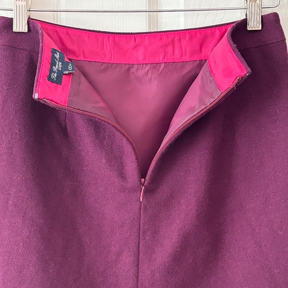 J Crew "The Pencil Skirt" - Plum/Raspberry Size 00P - Picture 7 of 10